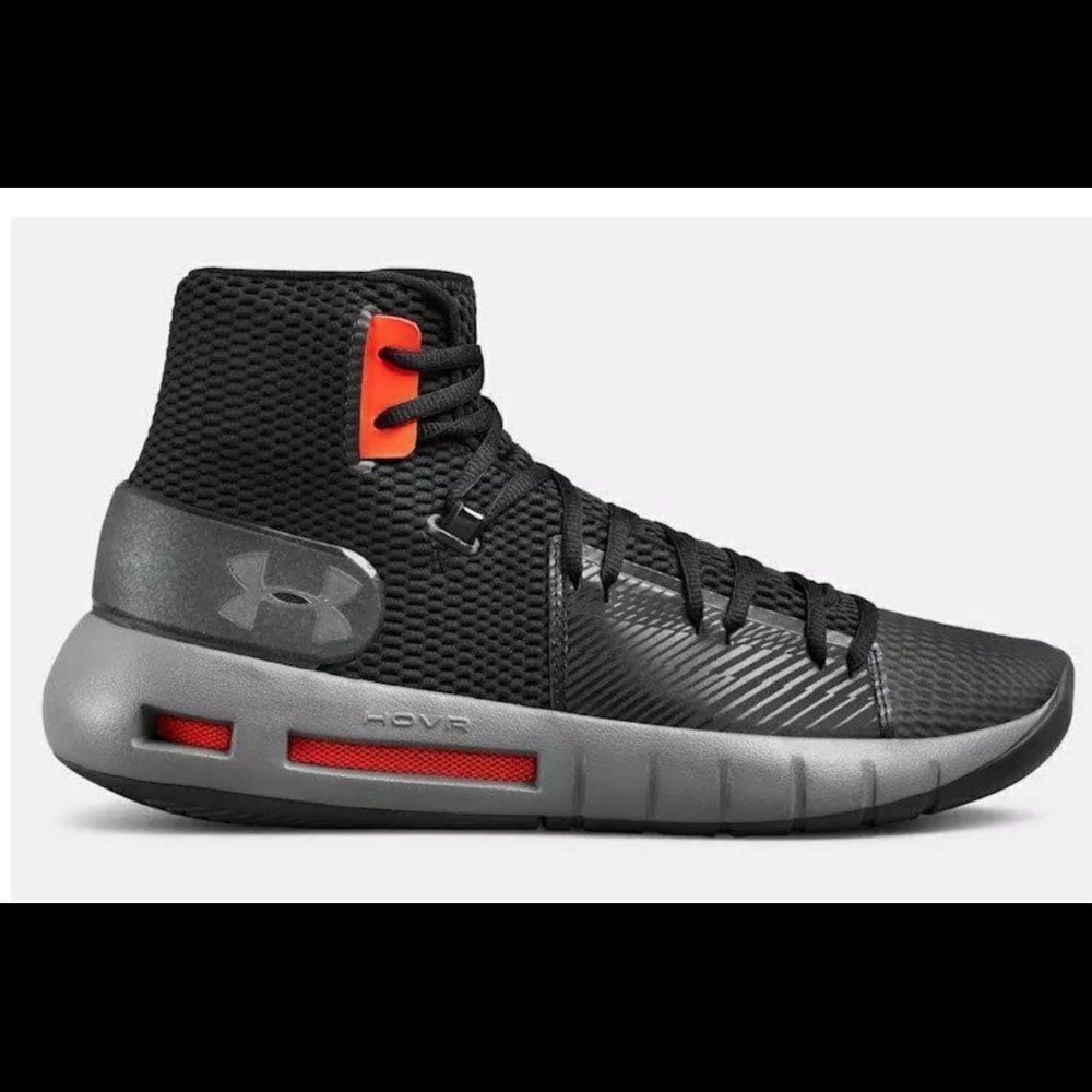 Under Armour HOVR Havoc Black Graphic Lace-Up Drive 5 Basketball Sneakers 9.5